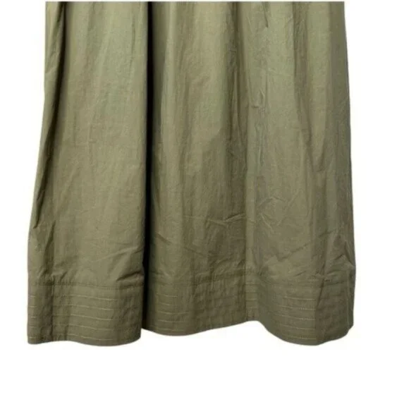 Tuckernuck Cameran Army Green Collared A-Line Midi Shirt Dress Size M NWT - Picture 10 of 12